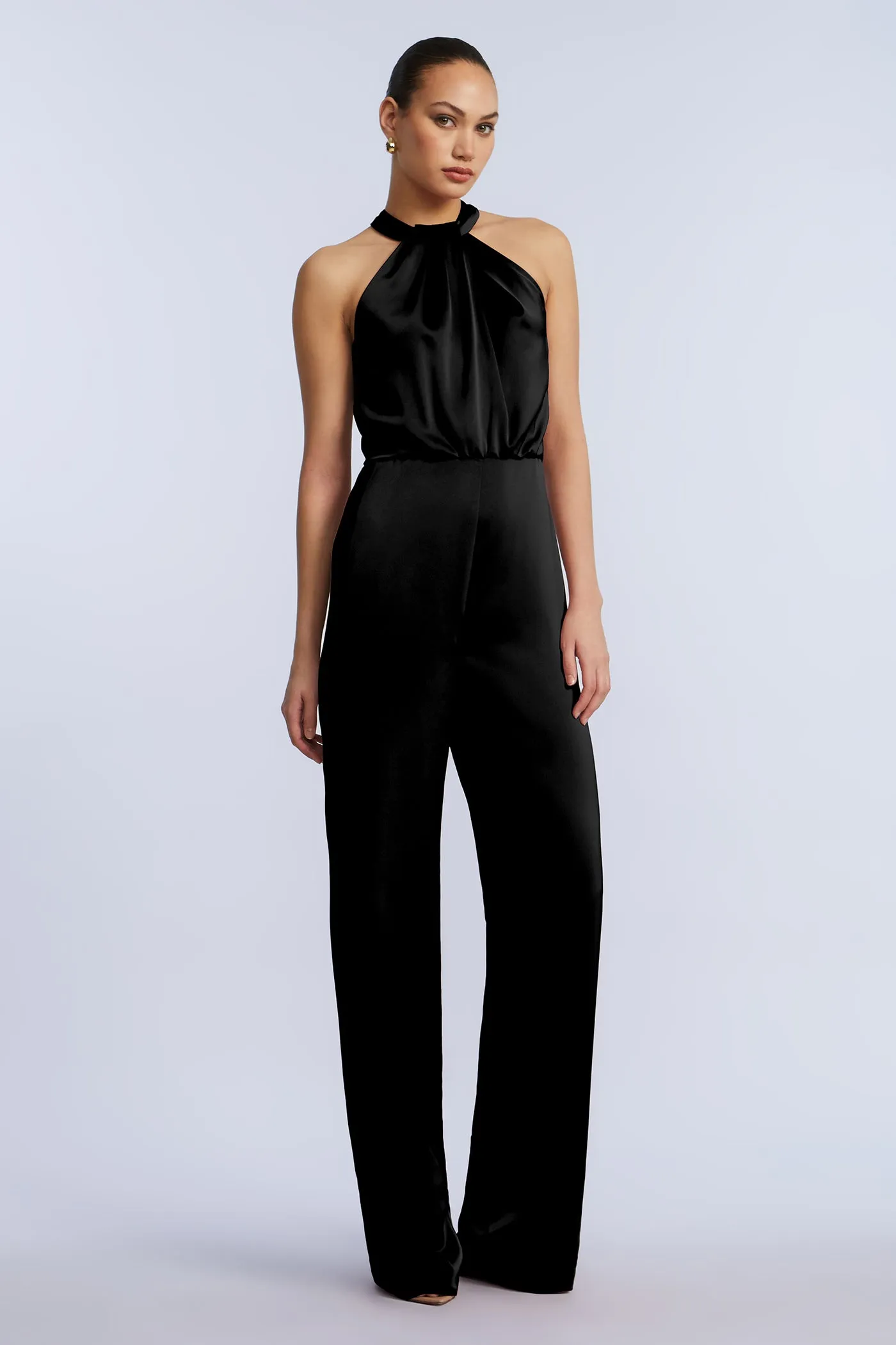 Pleated Halter Jumpsuit sold by BCBGMaxAzria product image thumbnail 4