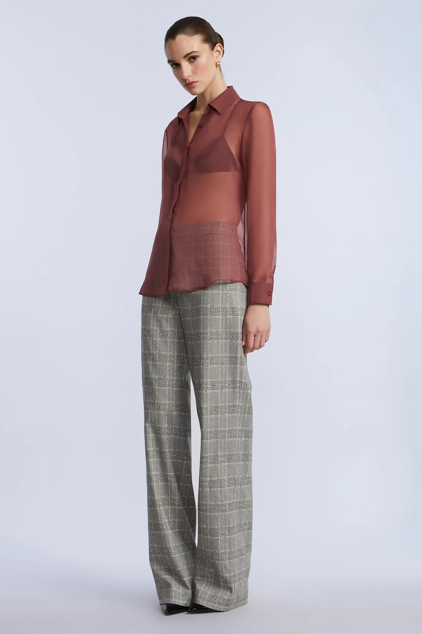 Chiffon Button Down sold by BCBGMaxAzria product image thumbnail 4