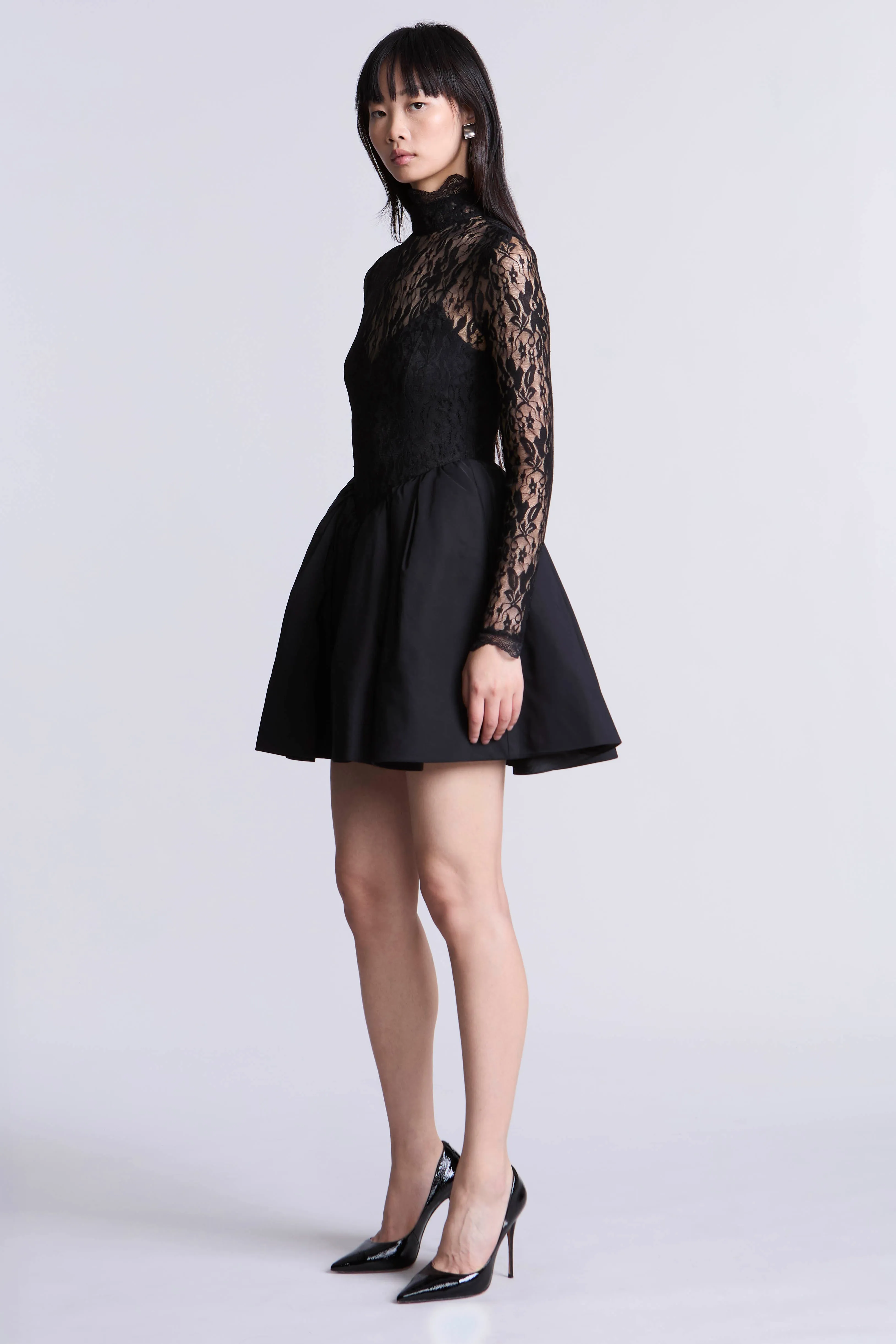 Stretch Lace Bubble Dress sold by BCBGMaxAzria product image thumbnail 3