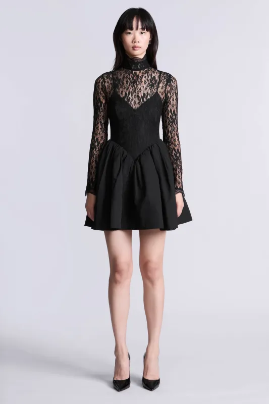 Stretch Lace Bubble Dress made by BCBGMaxAzria