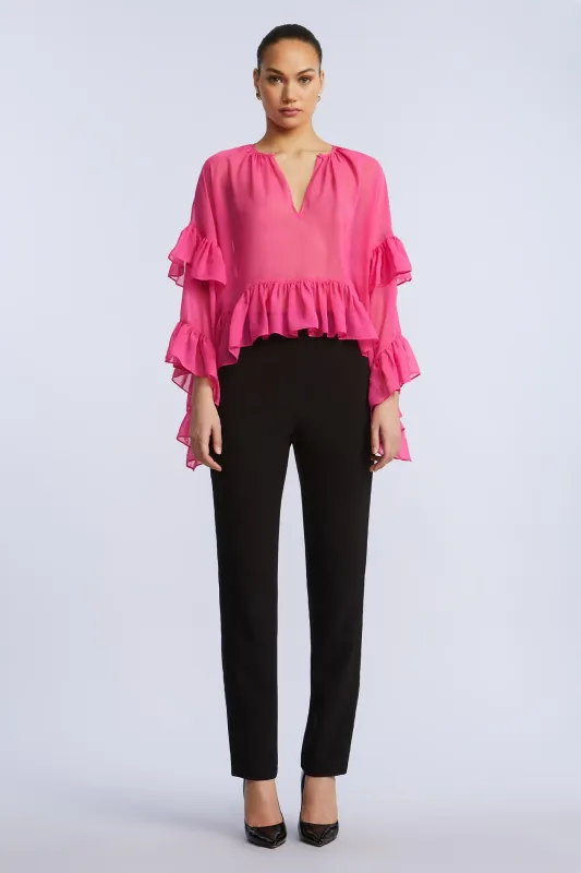 Ruffle Swing Top sold by BCBGMaxAzria