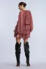 Chiffon Ruffle Mini Dress sold by BCBGMaxAzria