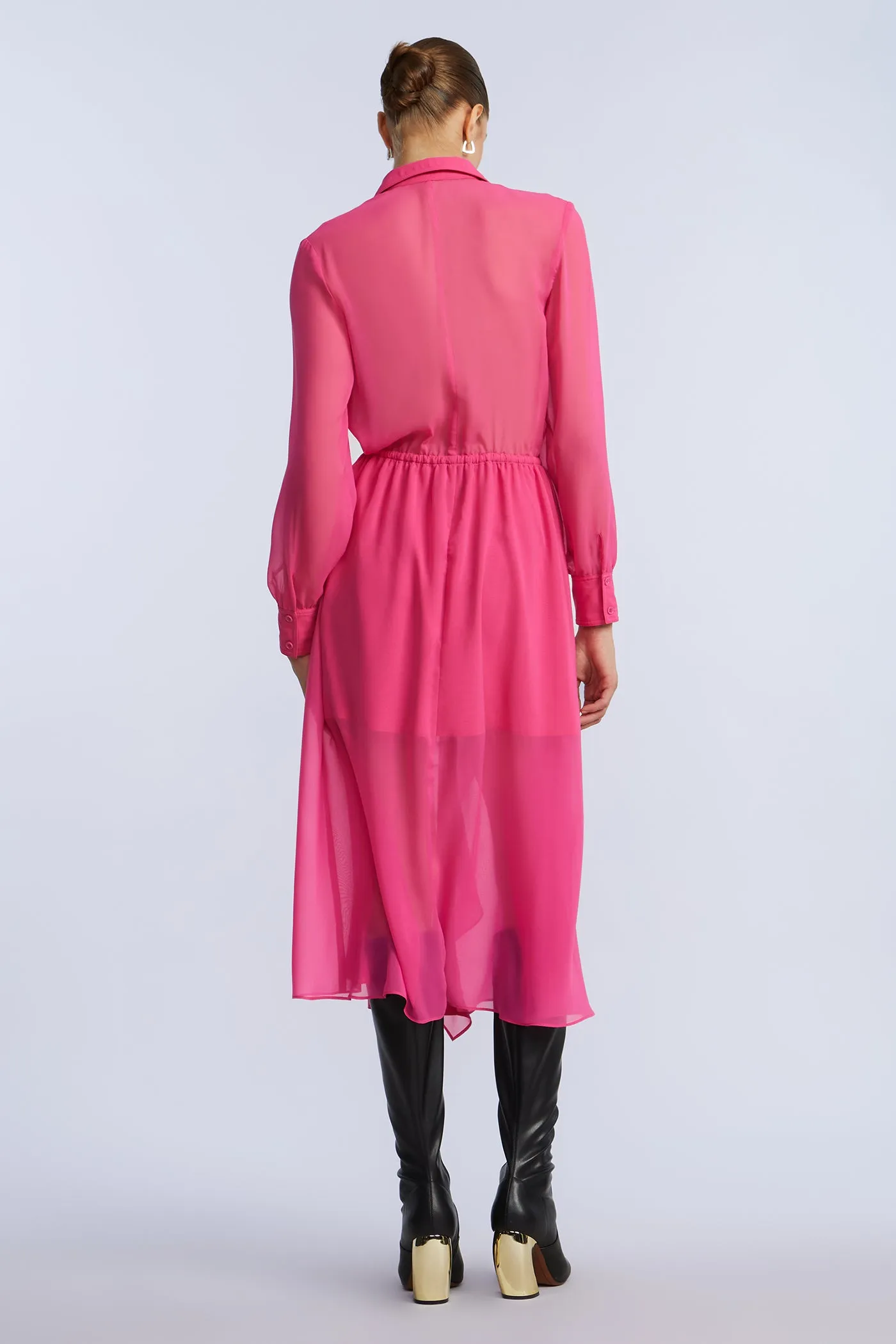 Solid Ruffle Dress sold by BCBGMaxAzria product image thumbnail 2