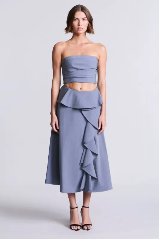 Solid Suiting Fabric Bustier made by BCBGMaxAzria
