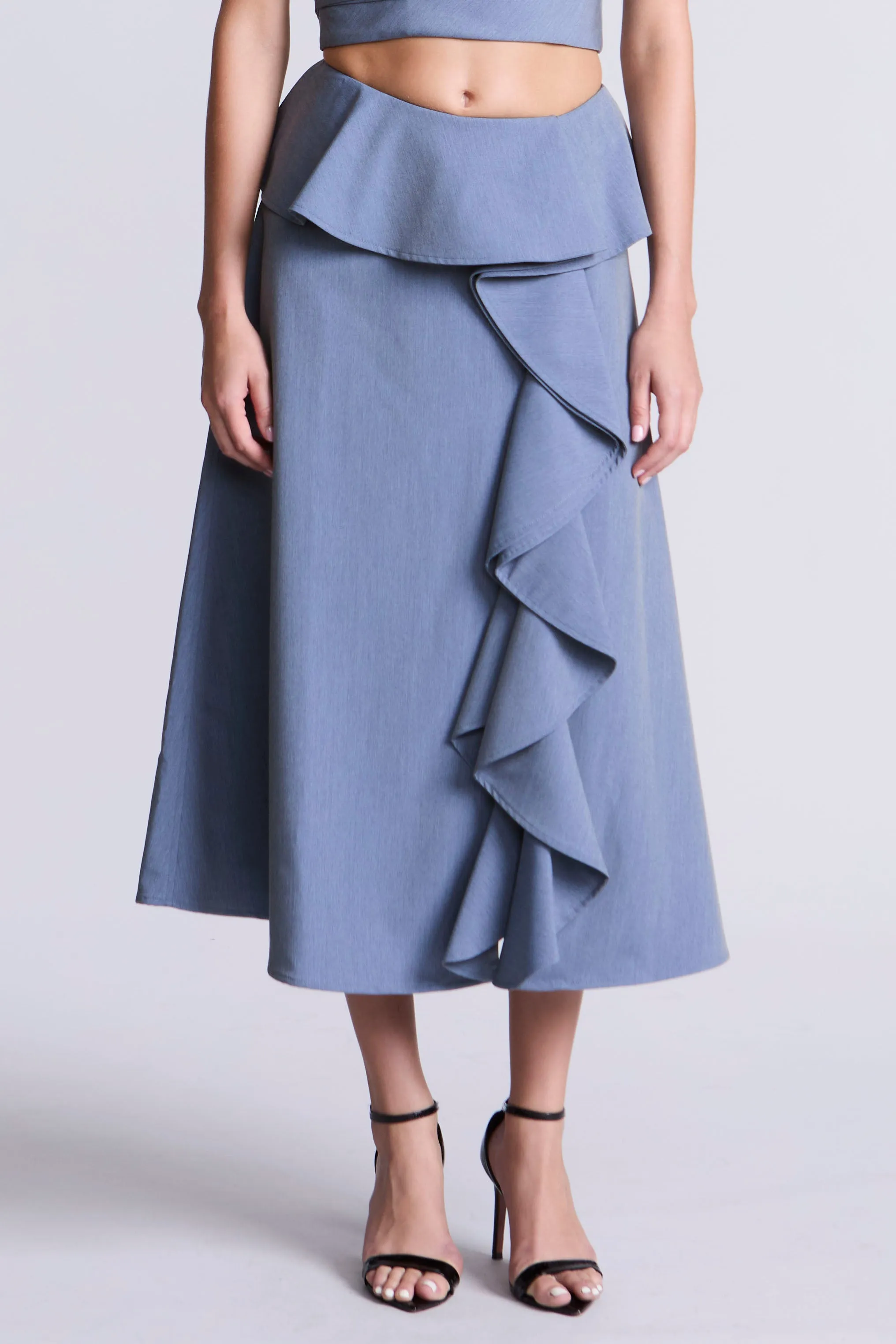 Cascade Midi Skirt sold by BCBGMaxAzria product image thumbnail 2