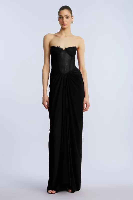 Lace & Jersey Gown sold by BCBGMaxAzria