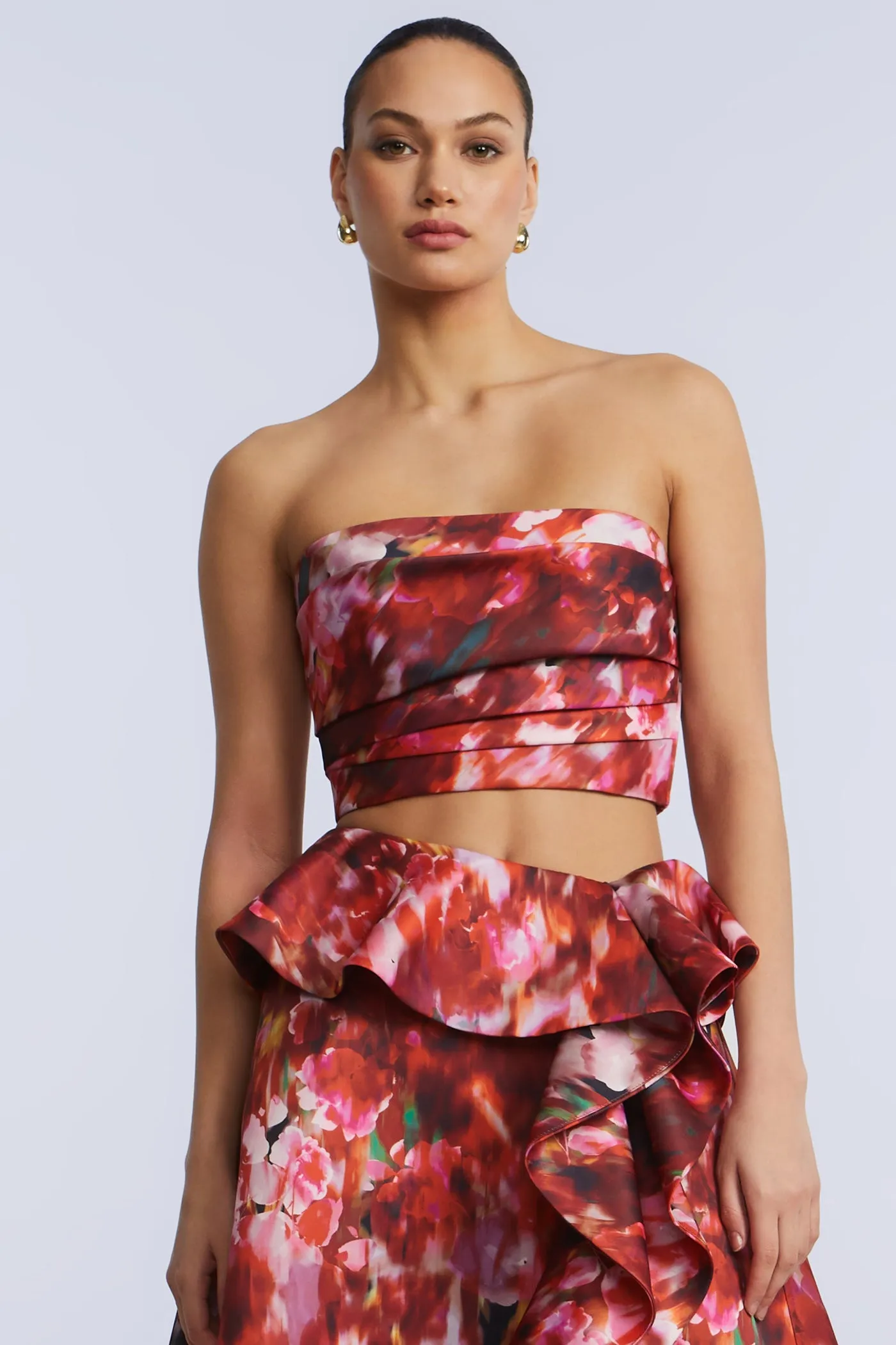 Pleated Satin Bustier sold by BCBGMaxAzria product image thumbnail 2