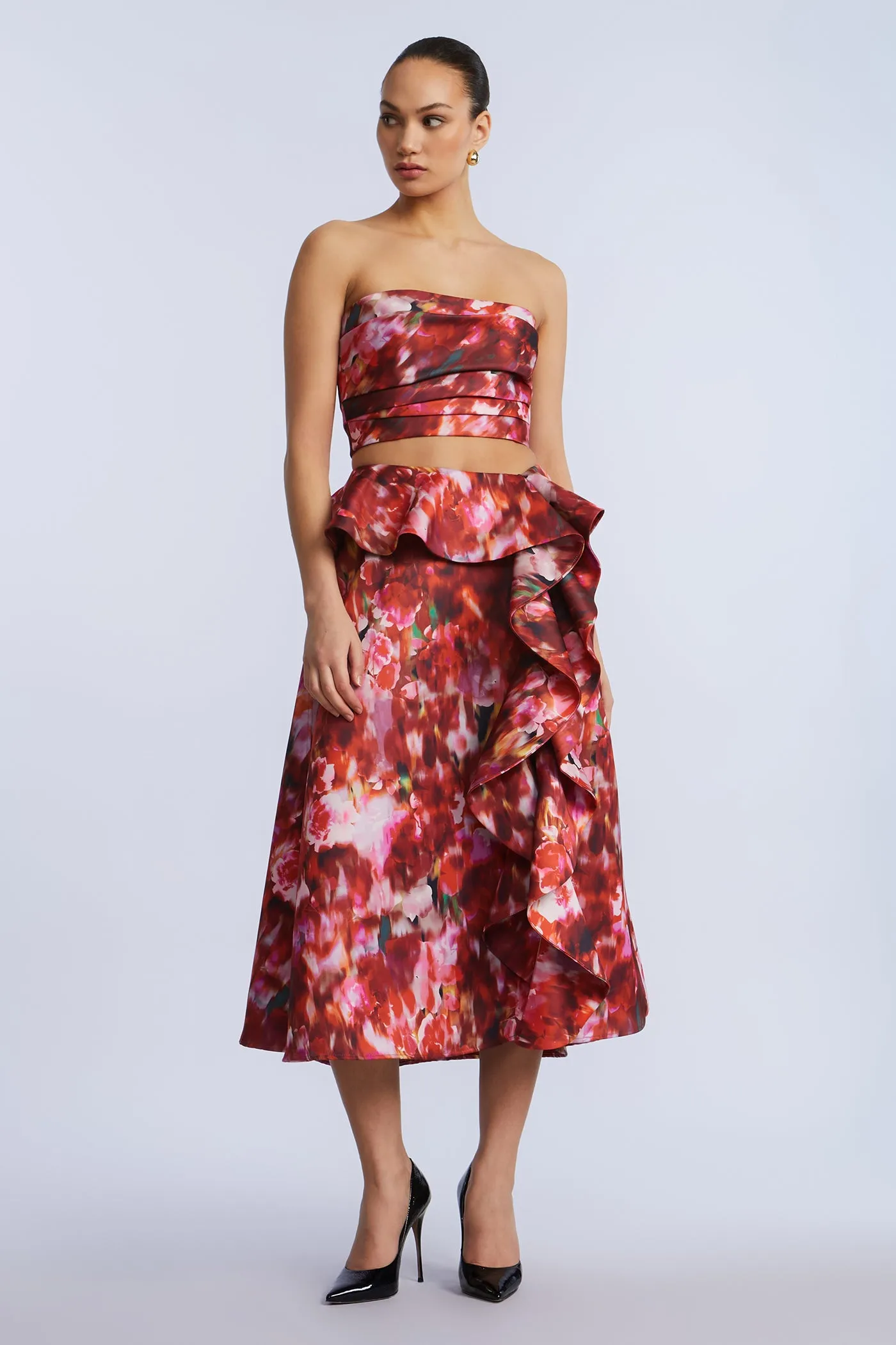 Pleated Satin Bustier sold by BCBGMaxAzria product image thumbnail 5