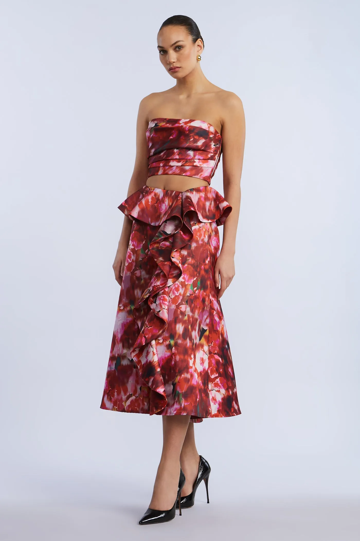 Pleated Satin Bustier sold by BCBGMaxAzria product image thumbnail 4