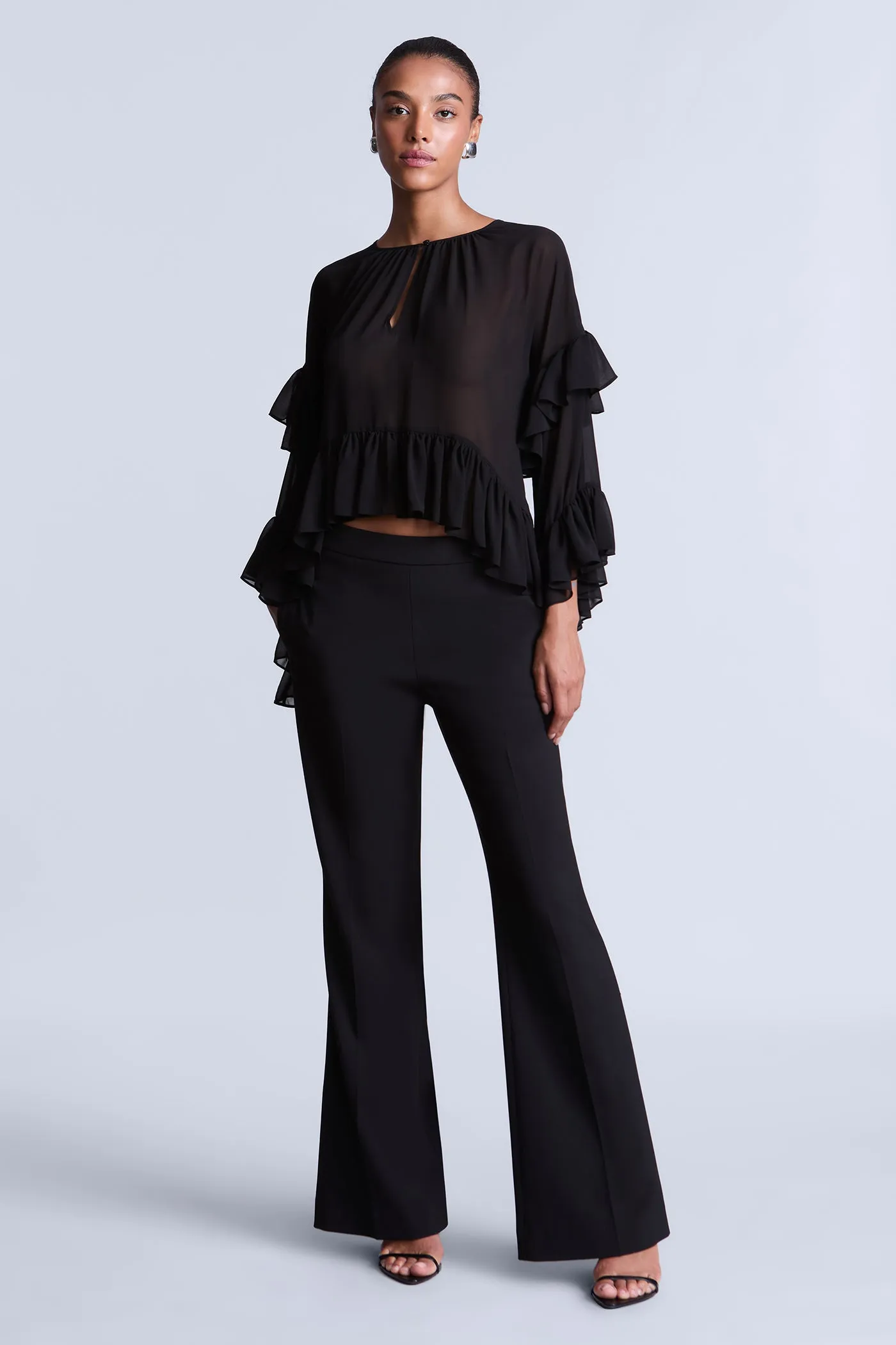 Ruffle Swing Top sold by BCBGMaxAzria product image thumbnail 5