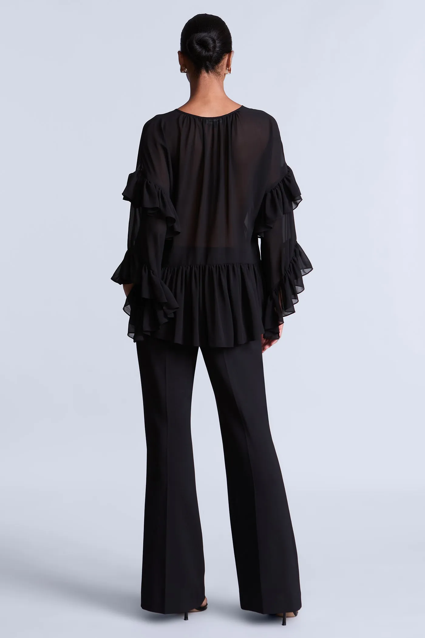 Ruffle Swing Top sold by BCBGMaxAzria product image thumbnail 2
