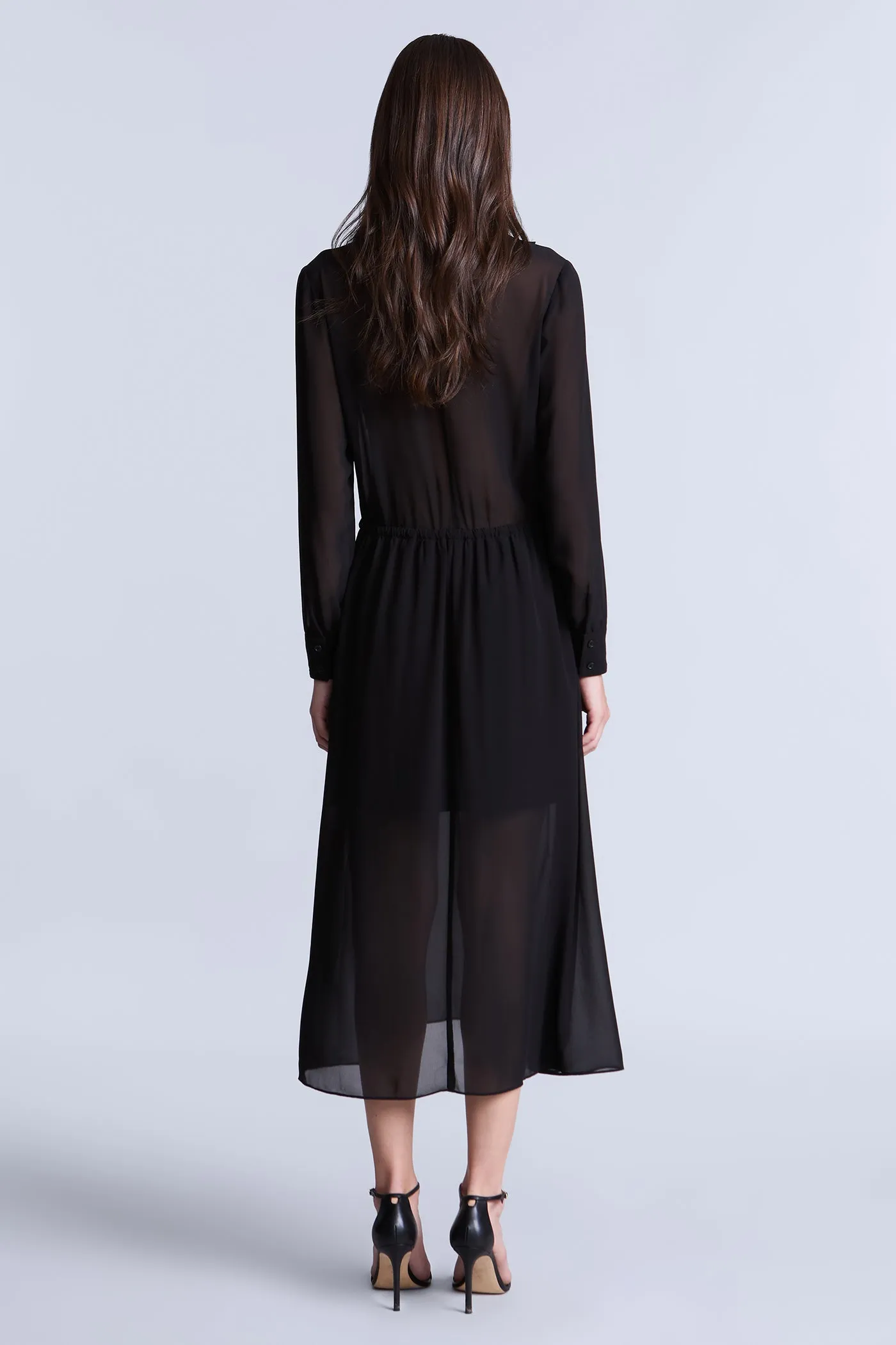 Solid Ruffle Dress sold by BCBGMaxAzria product image thumbnail 2