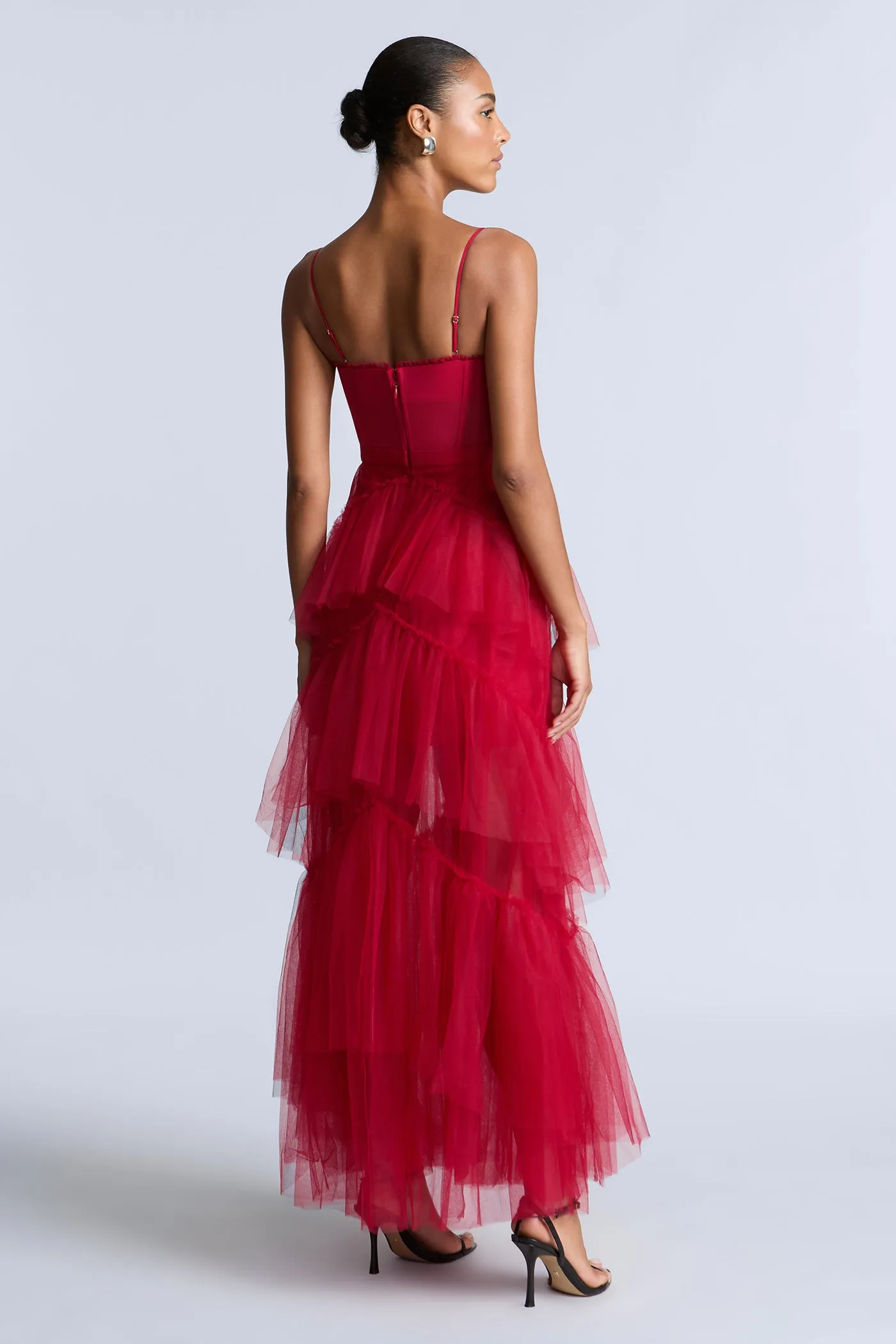 Oly Tiered Ruffle Tulle Evening sold by BCBGMaxAzria product image thumbnail 2