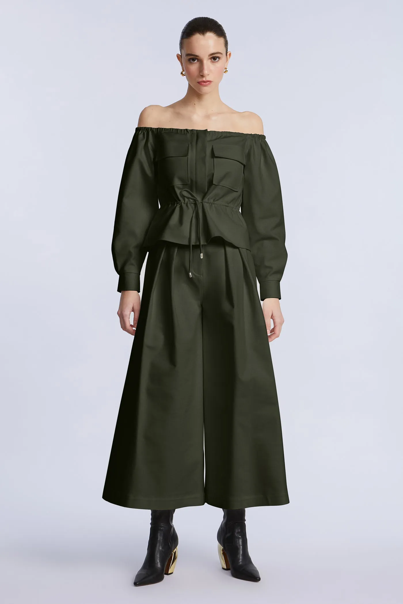 Off Shoulder Drawstring Top sold by BCBGMaxAzria product image thumbnail 5