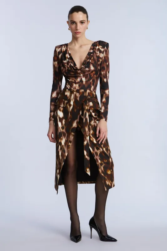 Overlap Midi Skirt sold by BCBGMaxAzria