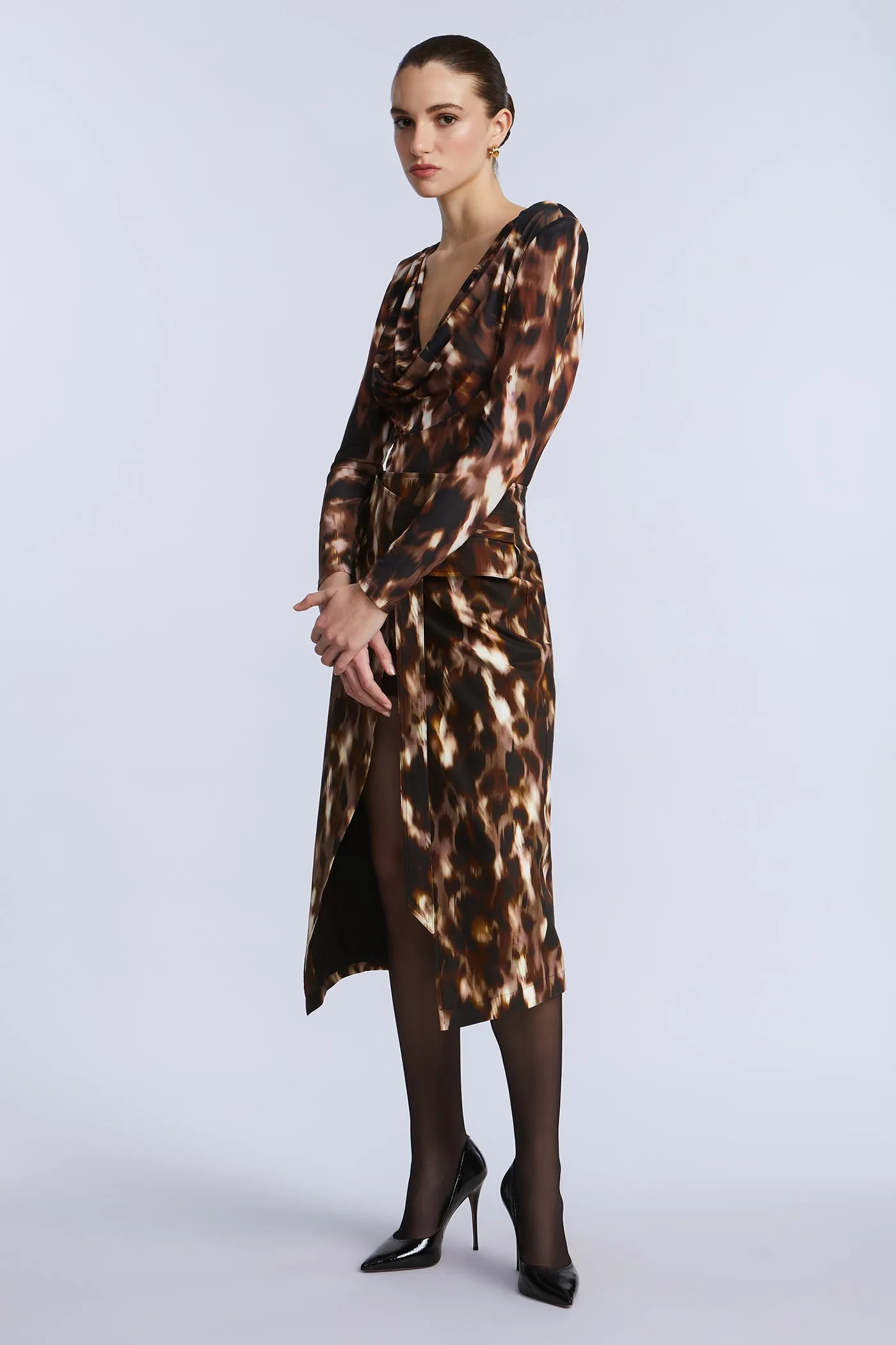 Overlap Midi Skirt sold by BCBGMaxAzria product image thumbnail 3