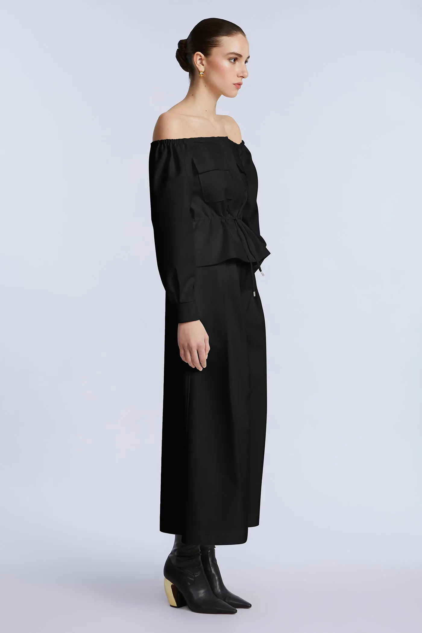 Off Shoulder Drawstring Top sold by BCBGMaxAzria product image thumbnail 4