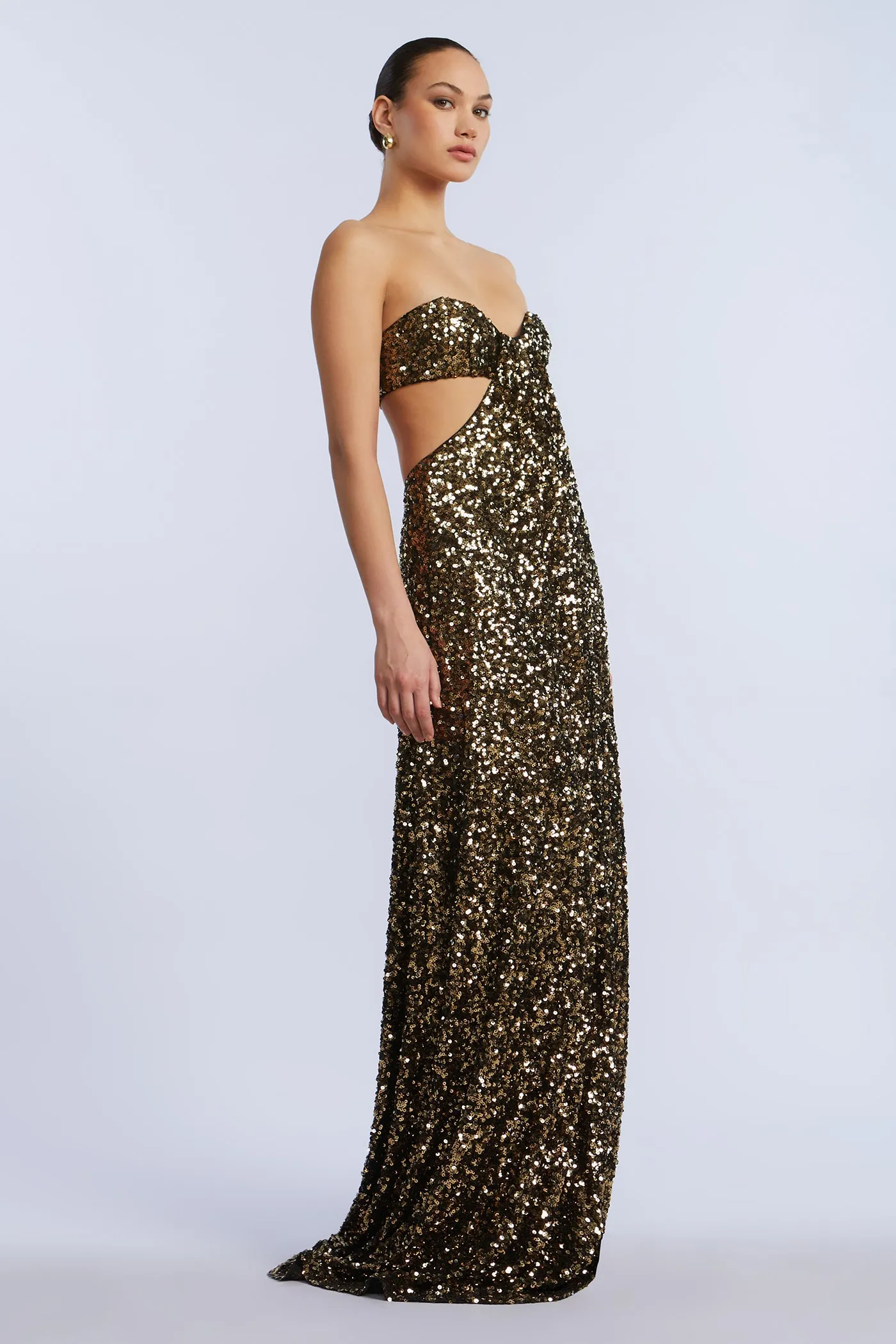 Sequin Strapless Gown sold by BCBGMaxAzria product image thumbnail 3