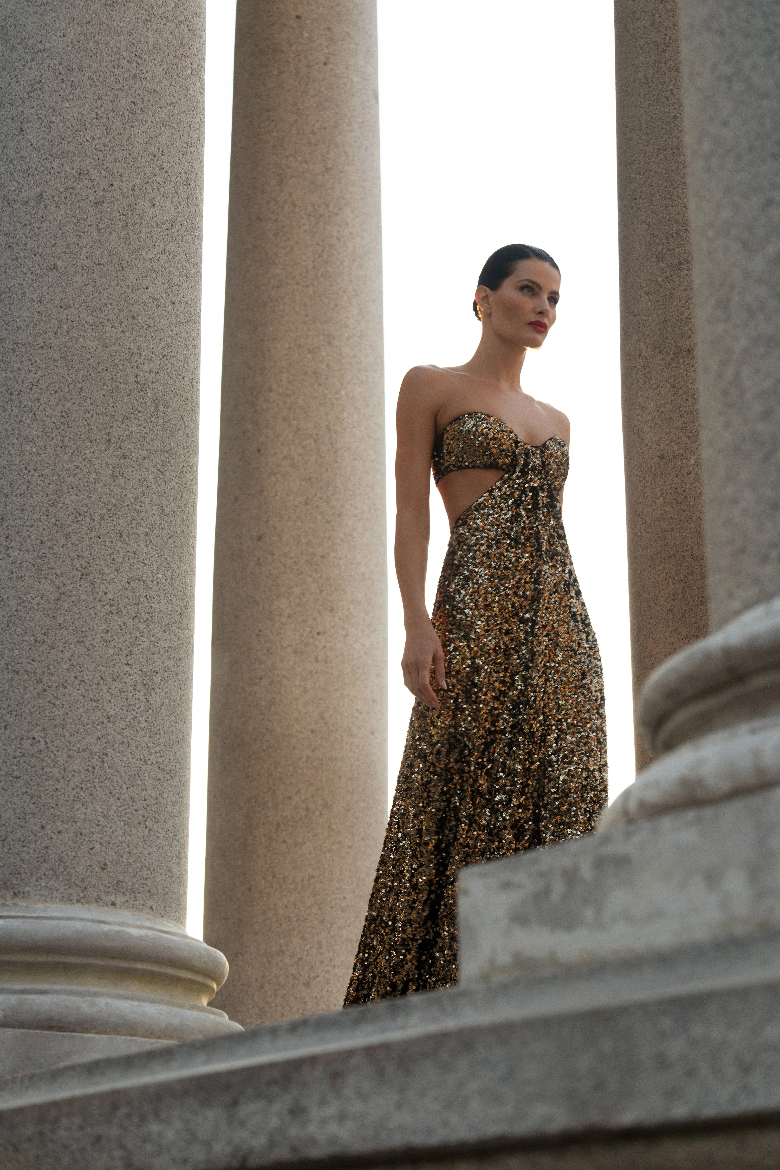 Sequin Strapless Gown sold by BCBGMaxAzria product image thumbnail 4