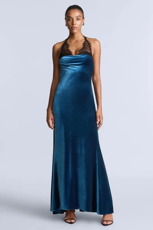 Lace Velvet Gown sold by BCBGMaxAzria