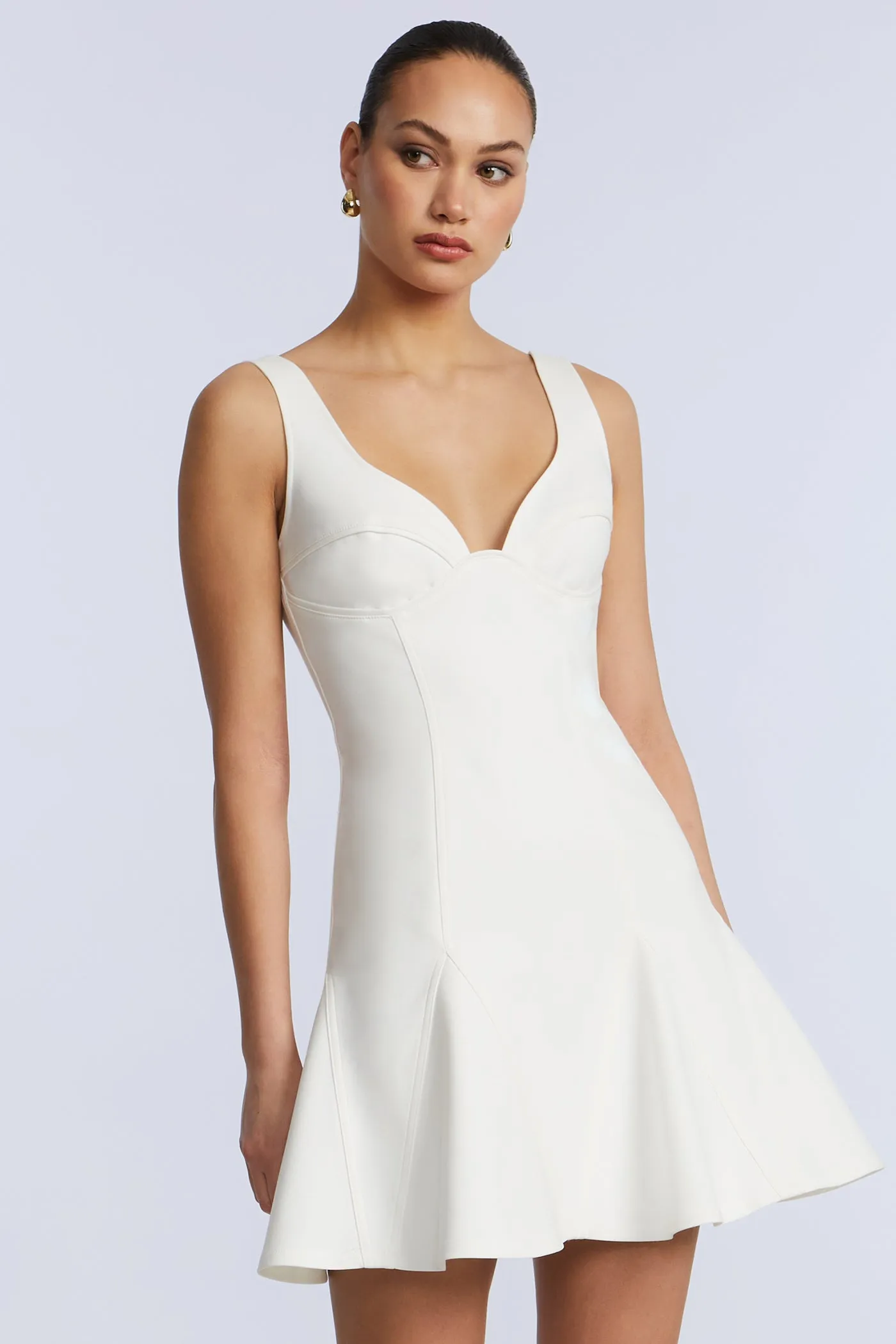 Solid Godet Dress sold by BCBGMaxAzria product image thumbnail 4