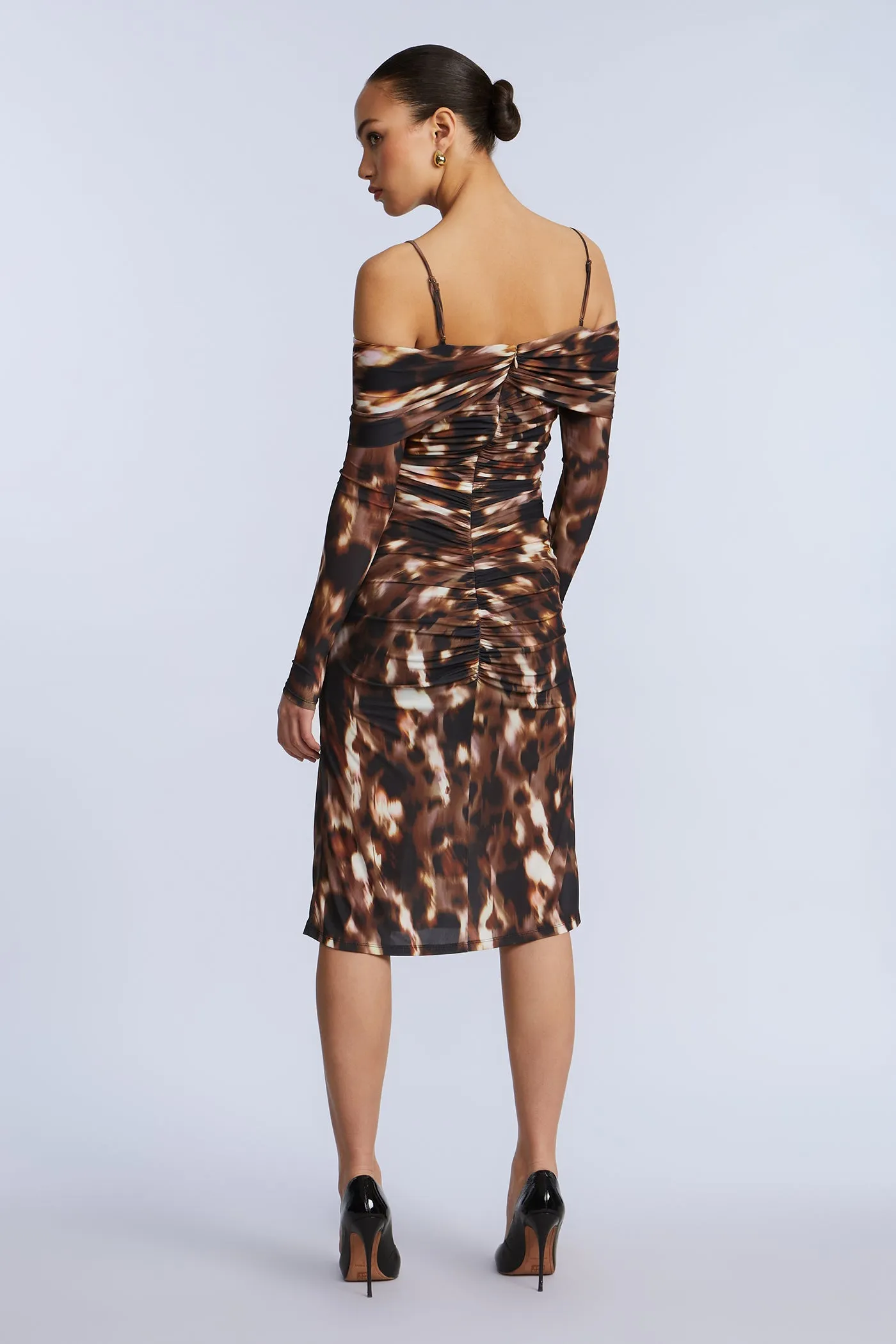 Jersey Off Shoulder Dress sold by BCBGMaxAzria product image thumbnail 2