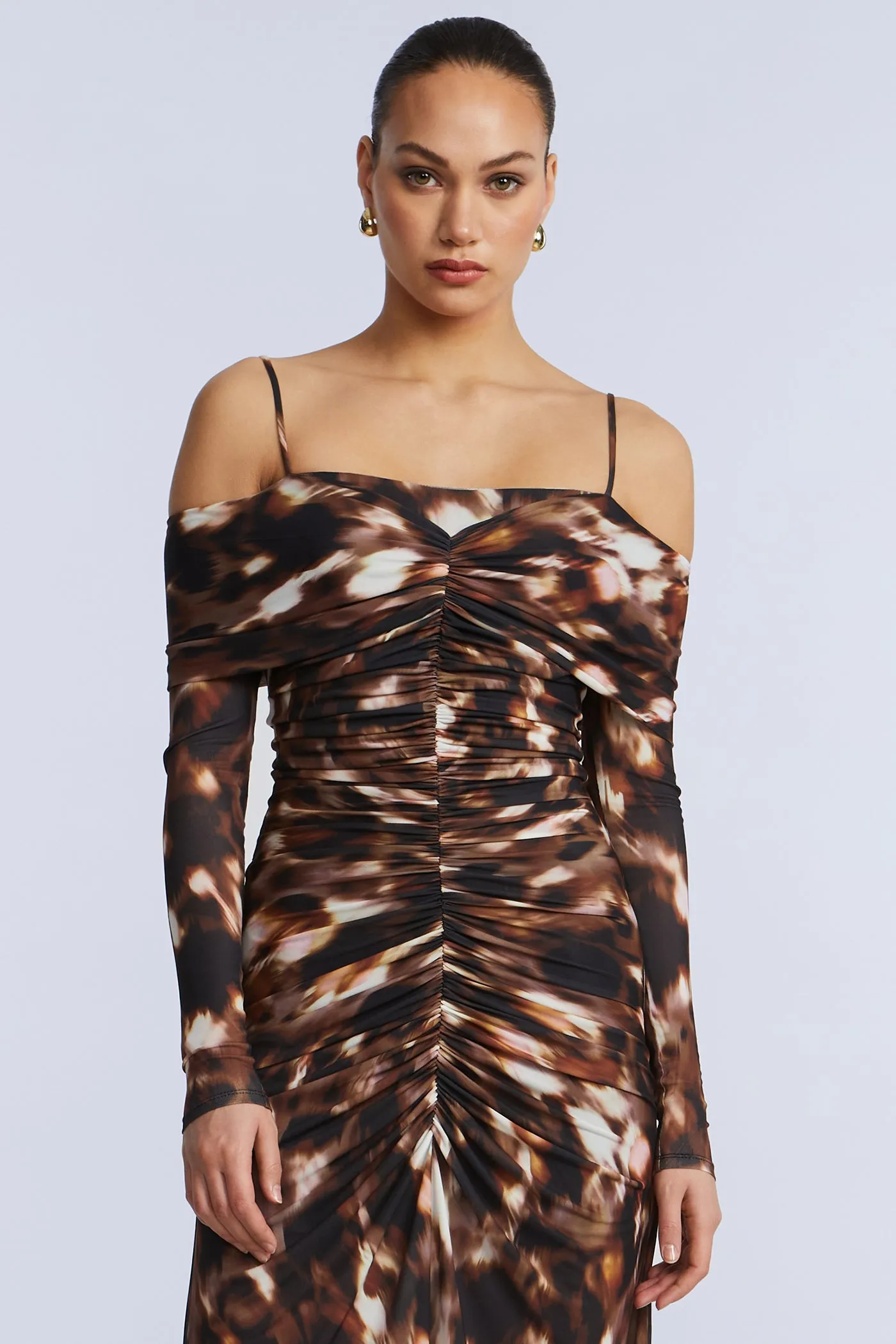 Jersey Off Shoulder Dress sold by BCBGMaxAzria product image thumbnail 4