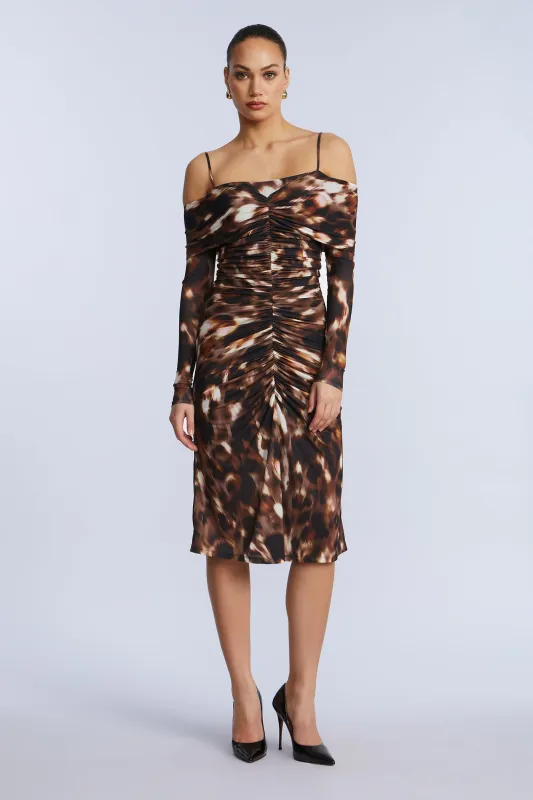 Jersey Off Shoulder Dress sold by BCBGMaxAzria