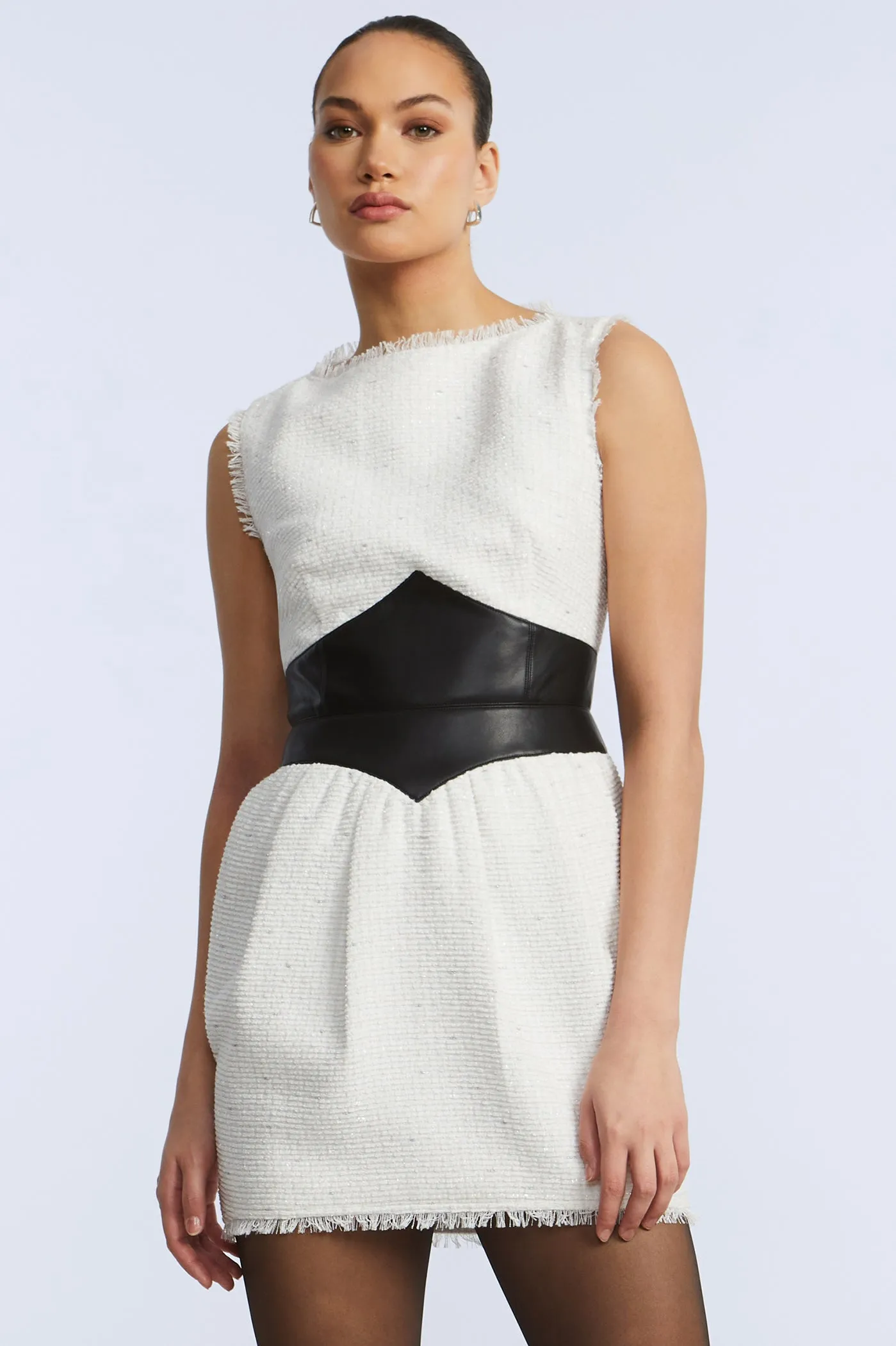 Leather Tweed Dress sold by BCBGMaxAzria product image thumbnail 4