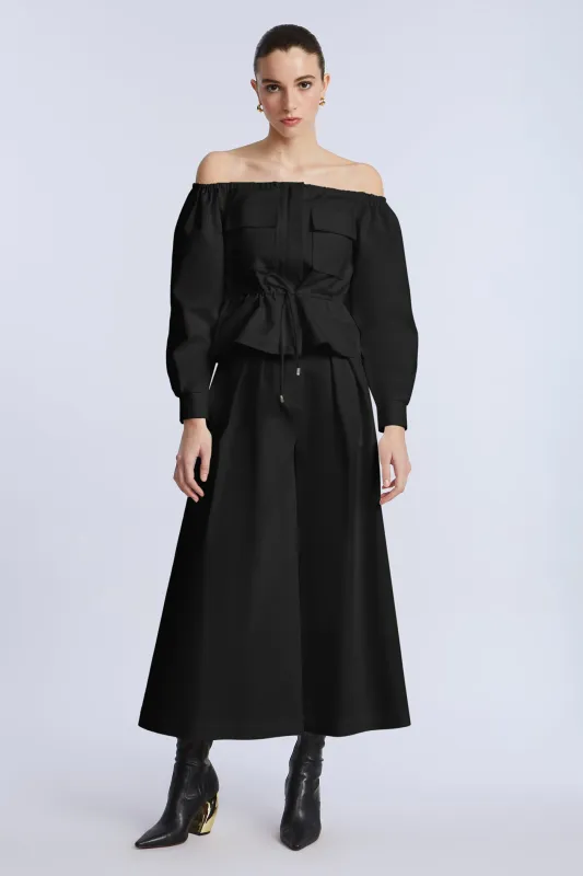 Pleated Front Crop Pant sold by BCBGMaxAzria