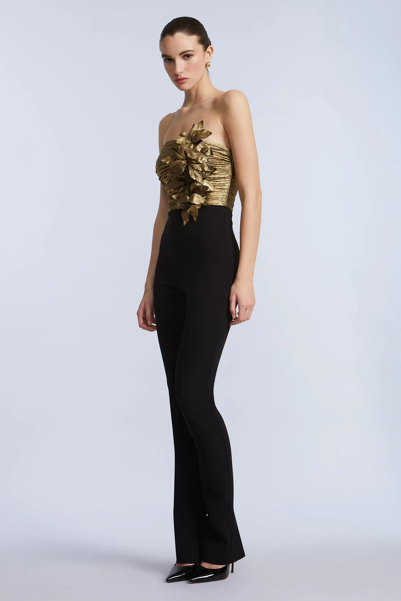 Flower Detail Jumpsuit sold by BCBGMaxAzria product image thumbnail 3