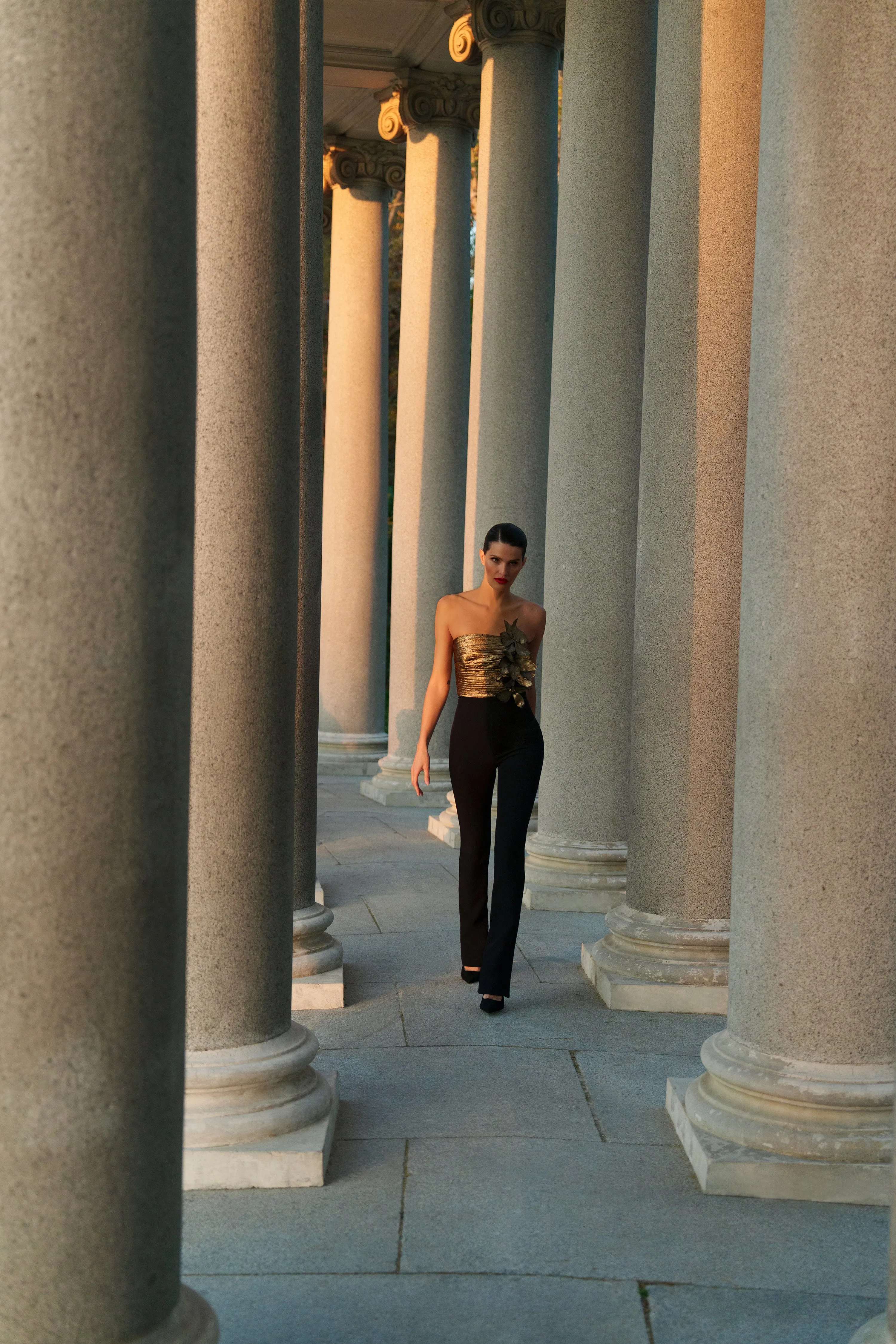 Flower Detail Jumpsuit sold by BCBGMaxAzria product image thumbnail 4