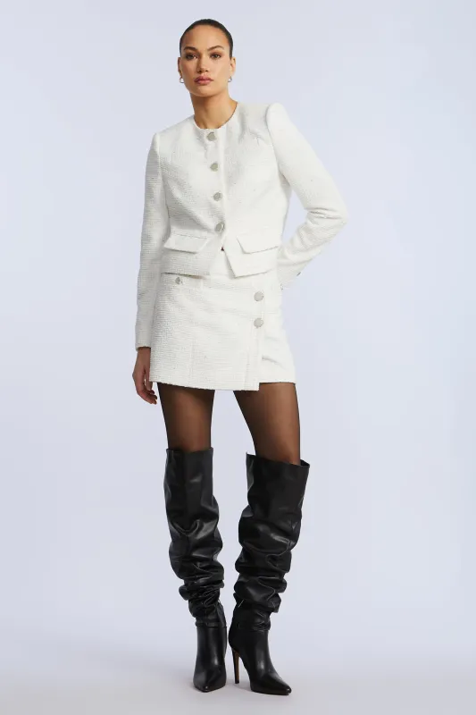 Tweed Wrap Short Skirt sold by BCBGMaxAzria