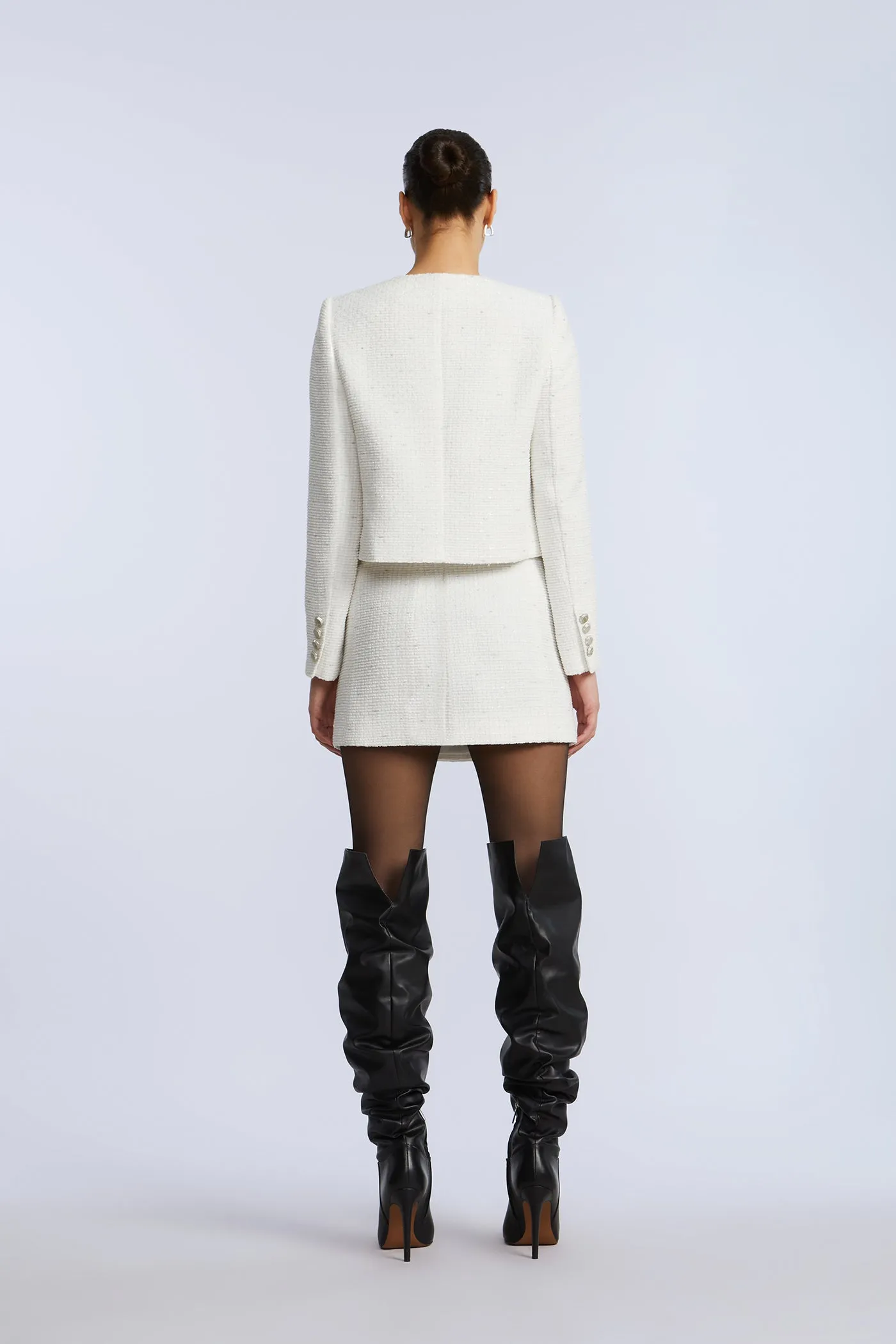 Tweed Wrap Short Skirt sold by BCBGMaxAzria product image thumbnail 3