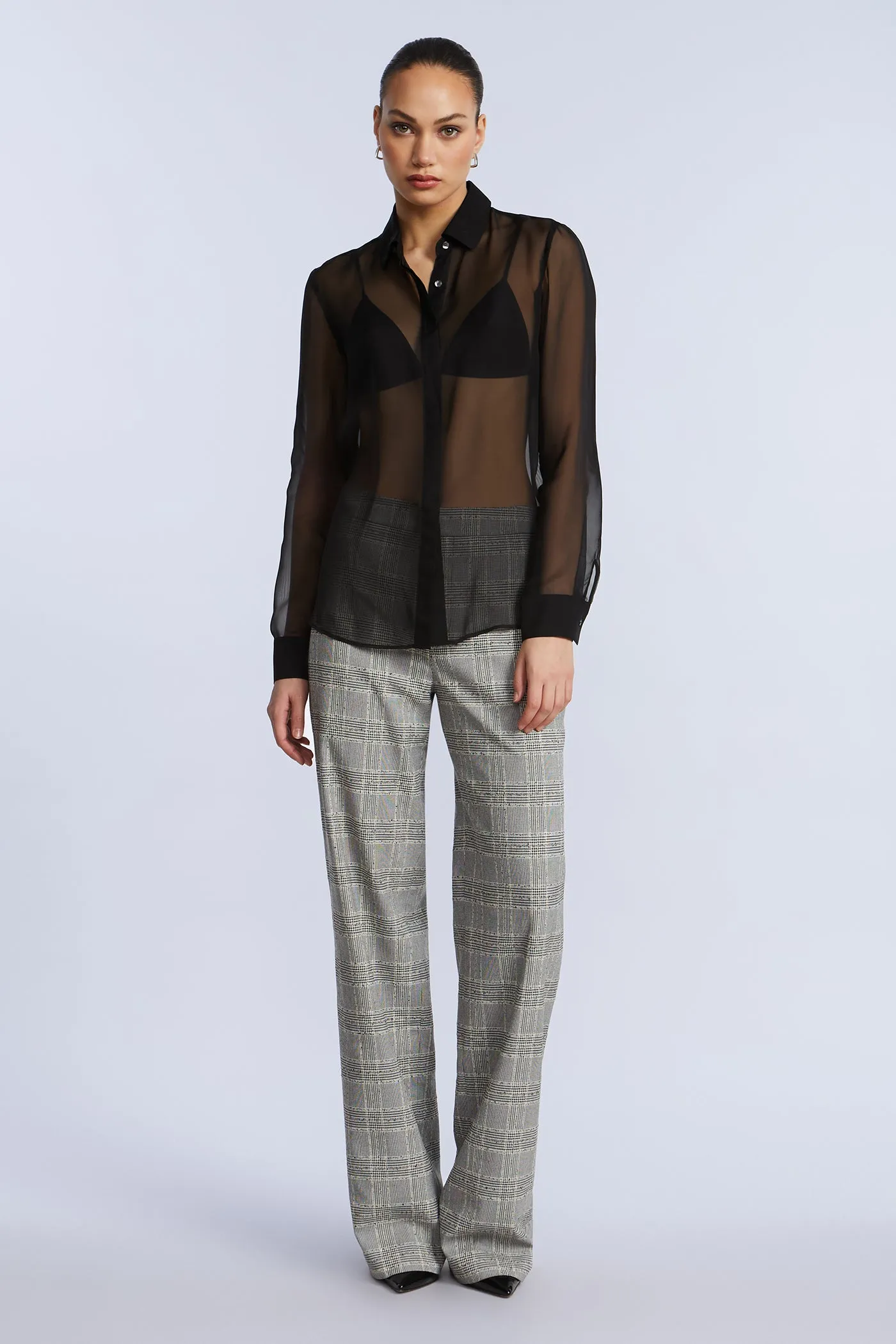 Chiffon Button Down sold by BCBGMaxAzria