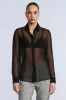 Chiffon Button Down sold by BCBGMaxAzria
