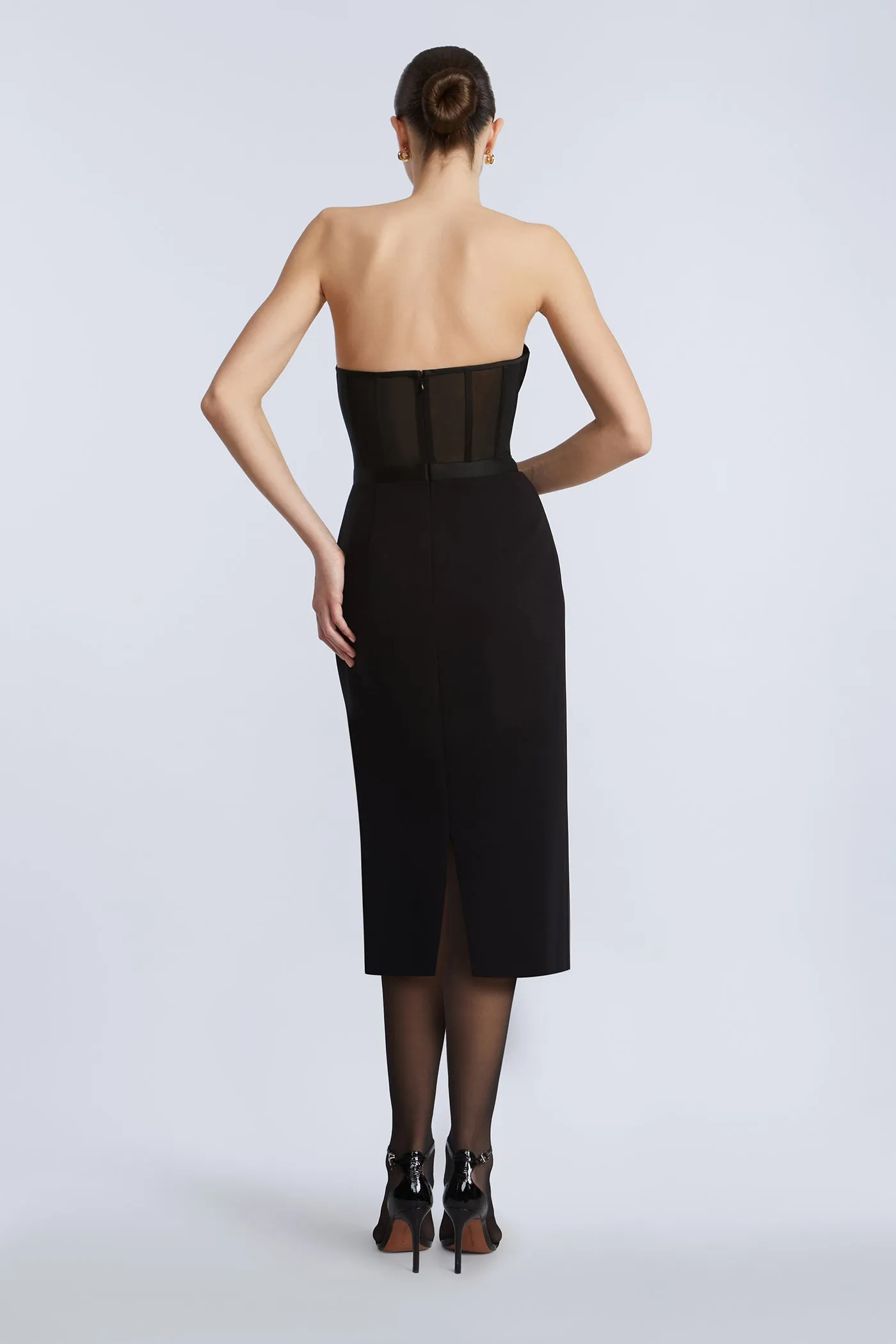 Satin Crepe Combo Midi sold by BCBGMaxAzria product image thumbnail 2