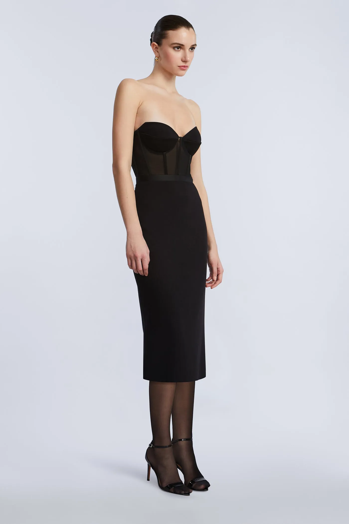 Satin Crepe Combo Midi sold by BCBGMaxAzria product image thumbnail 5