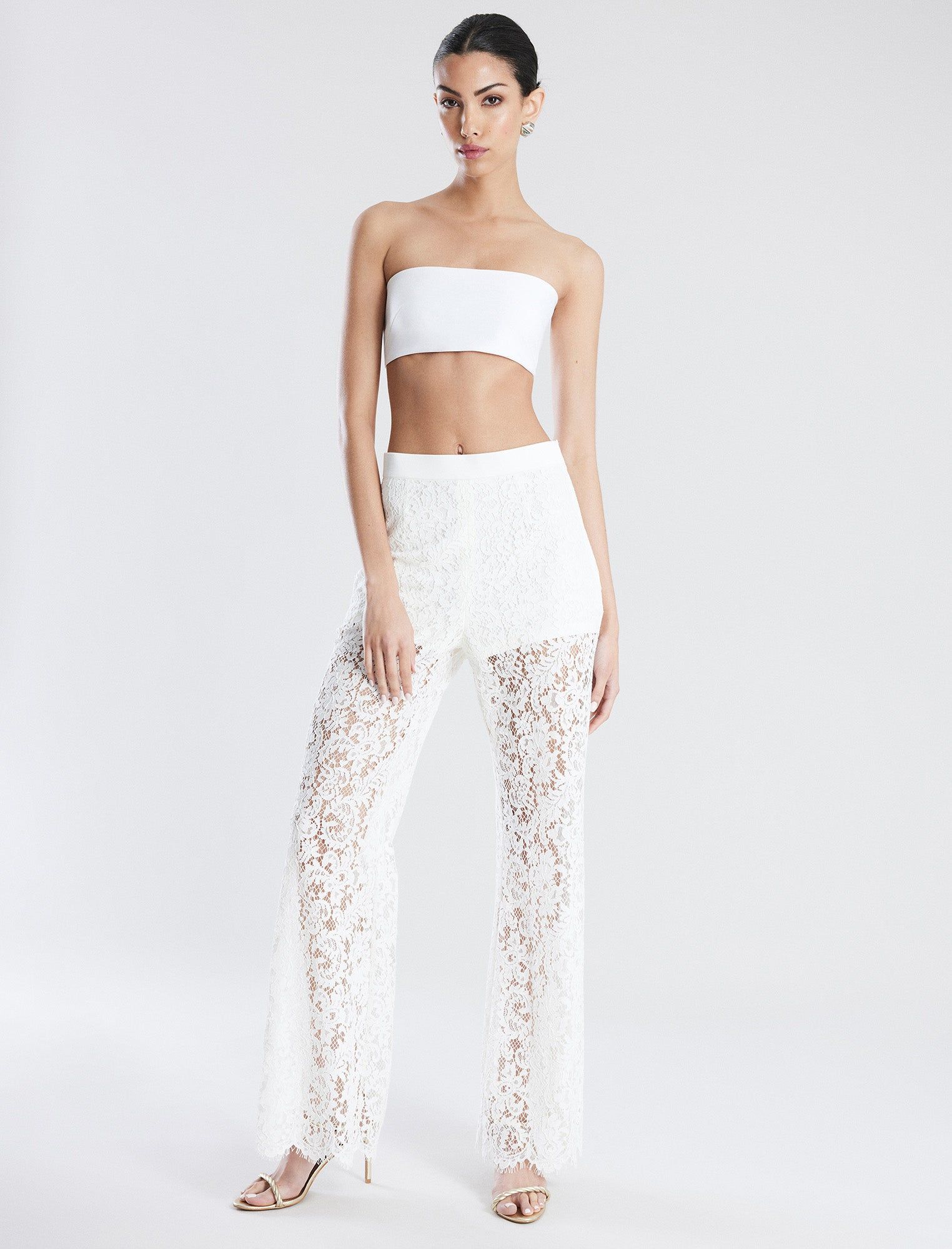 Wide-Leg Lace Pant sold by BCBGMaxAzria product image thumbnail 2