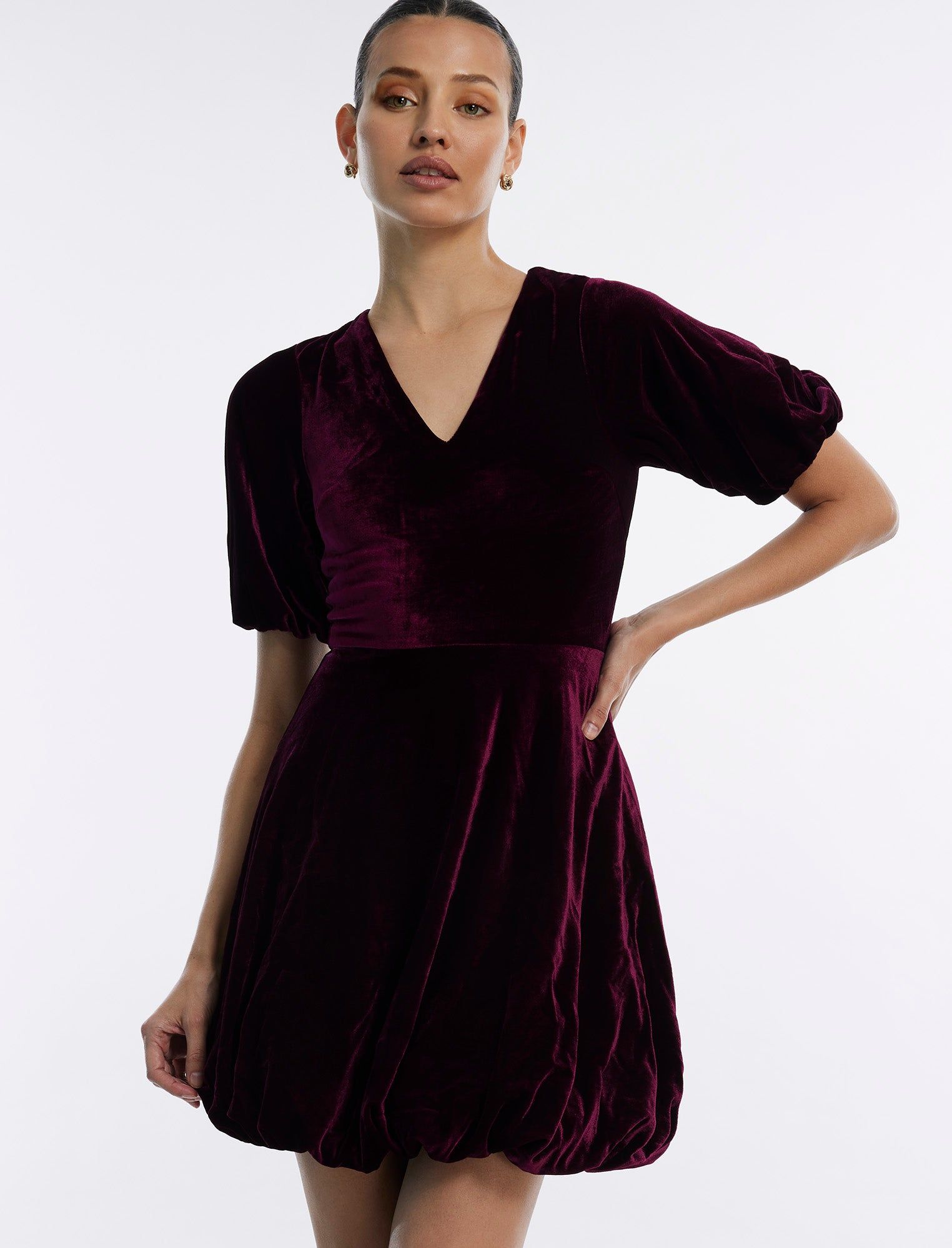 Velvet Bubble Mini Dress sold by BCBGMaxAzria