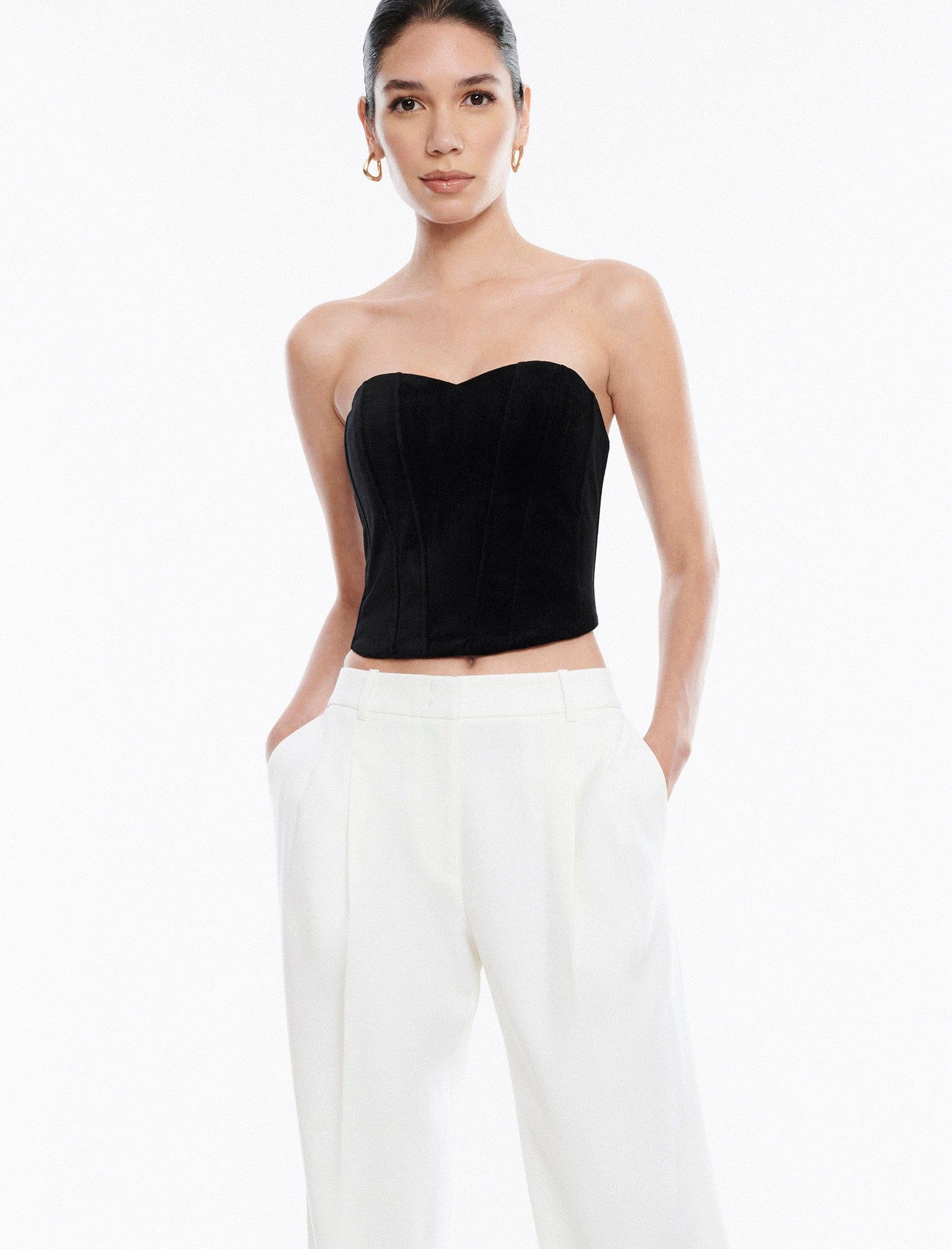 Velvet Sweetheart Bustier Top sold by BCBGMaxAzria