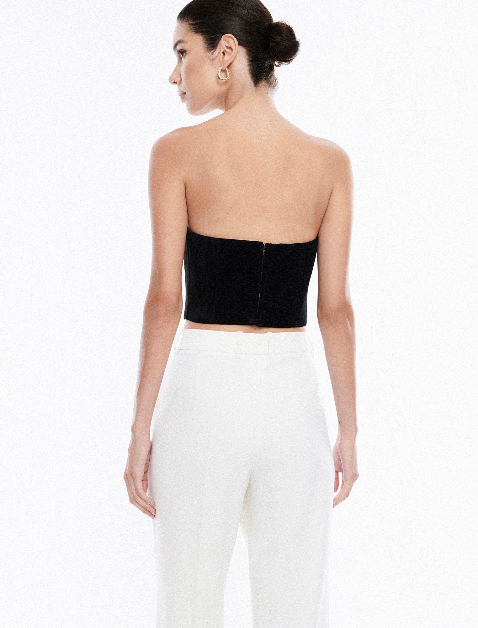 Velvet Sweetheart Bustier Top sold by BCBGMaxAzria product image thumbnail 4