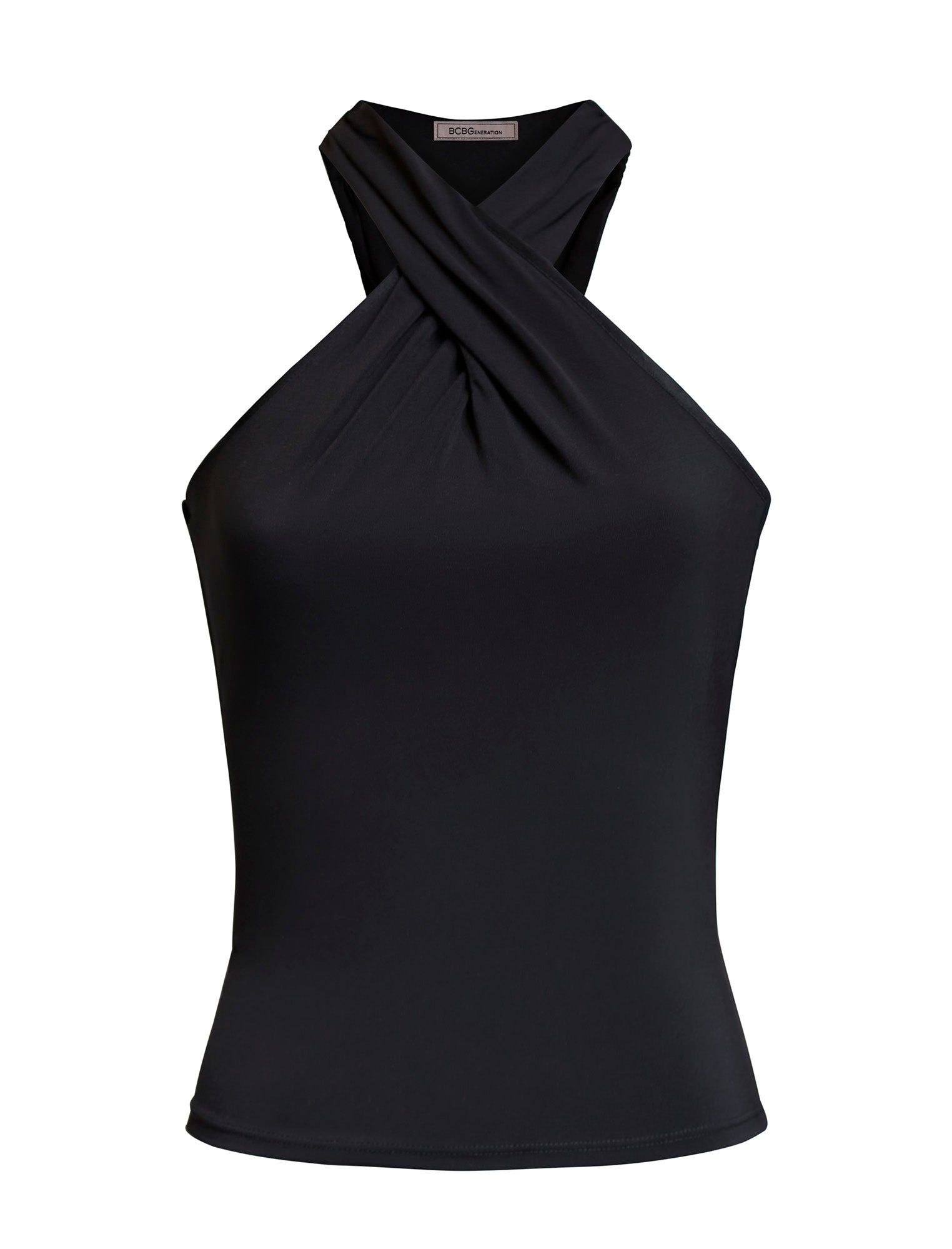 Crossover Halter Top sold by BCBGMaxAzria
