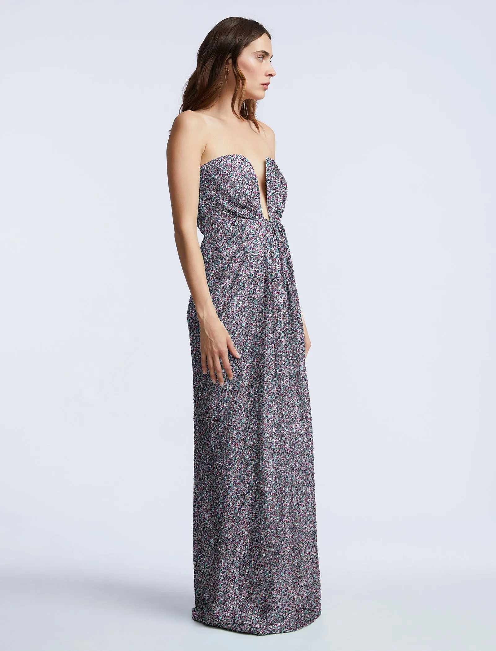 Plunging U Neckline Gown sold by BCBGMaxAzria product image thumbnail 3
