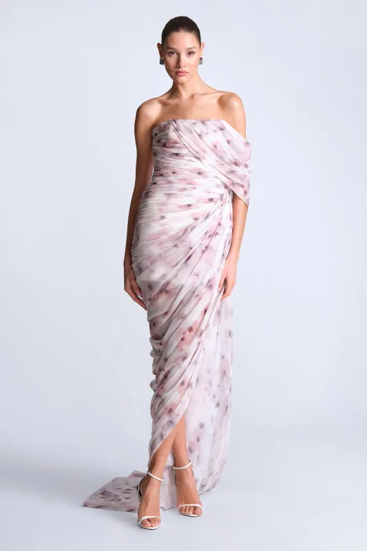 Isabella Printed Gown made by BCBGMaxAzria