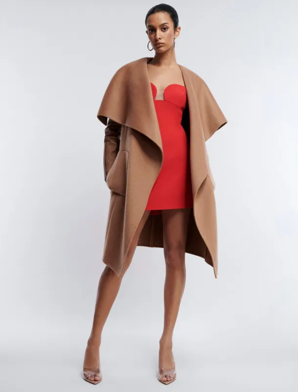 Fiona Draped Wool Coat sold by BCBGMaxAzria