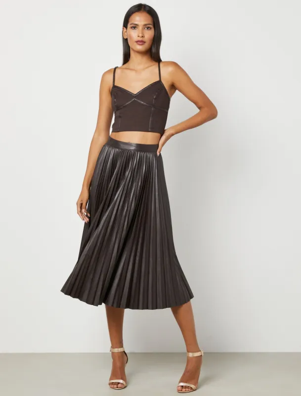 A-Line Pleated Skirt sold by BCBGMaxAzria