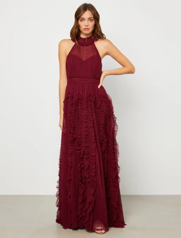Rosa Halter Neck Evening Gown sold by BCBGMaxAzria