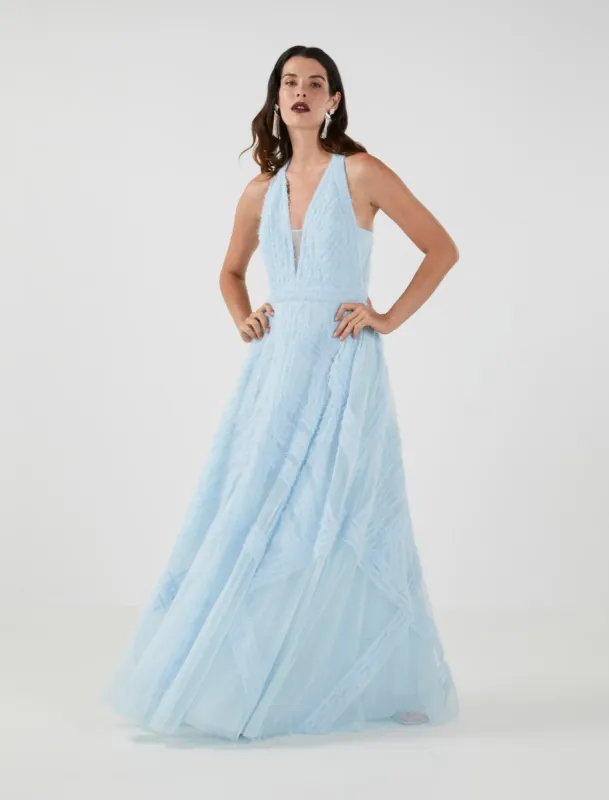 Rosalie Ruffle Evening Gown sold by BCBGMaxAzria