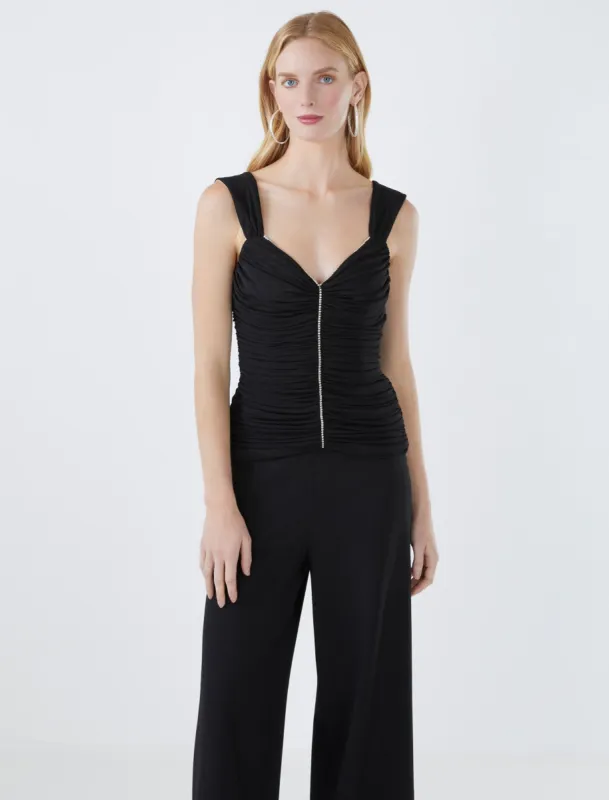 Mesh Tulle Crystal Top sold by BCBGMaxAzria